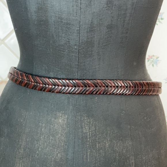 Brighton Brown Leather Belt SzMed - Picture 4 of 9